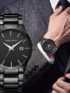 Men Watch Full Black Waterproof